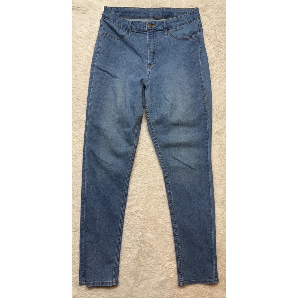 H&M &Denim Jeans Womens 32 Skinny High Waist Ankle Medium Wash Excellent